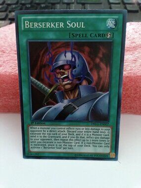 Konami Berserker Soul DRLG-EN007 1st Edition Secret Rare Yu-Gi-Oh LP